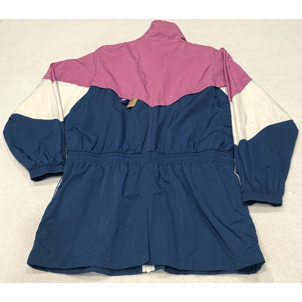 Nike women's Icon Clash track/wind breaker jacket pink blue white size L - Picture 7 of 11